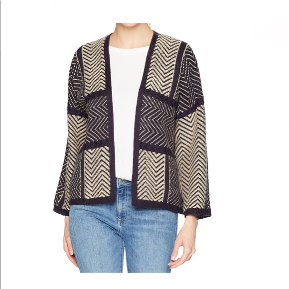 Lucky Brand Open-Front Colorblocked Cardigan Small - Picture 2 of 3